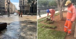 prefeitura-de-sao-paulo-instala-grades-moveis-na-praca-da-se-para-‘proteger-a-grama’