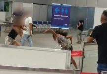 video:-mulheres-brigam-a-pauladas-no-aeroporto-de-sao-luis;-pm-e-acionada