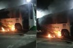 onibus-sao-incendiados-em-santos,-sp,-motorista-fica-ferido-e-parte-do-transporte-publico-e-suspenso;-video
